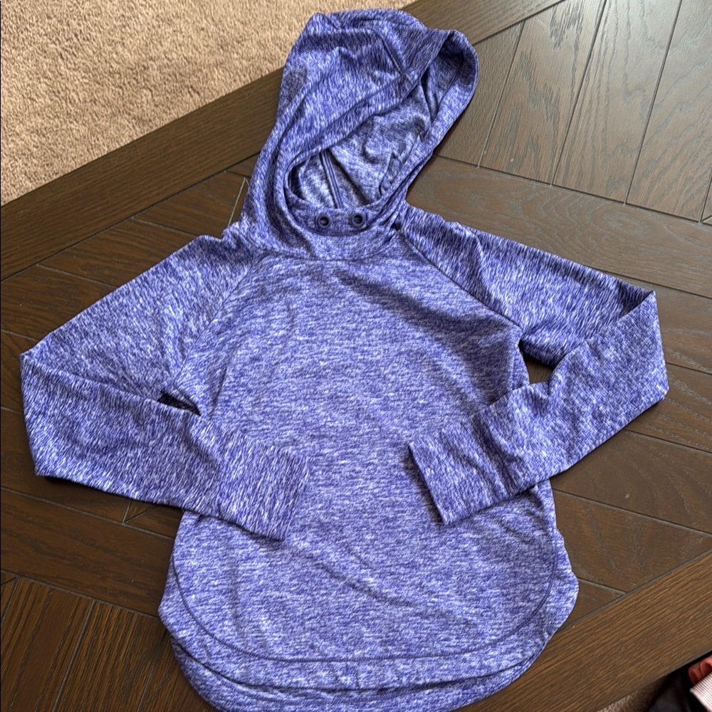 Athleta Girl Pull Over Long Sleeve Hoodie Purple Size S/7 Like New